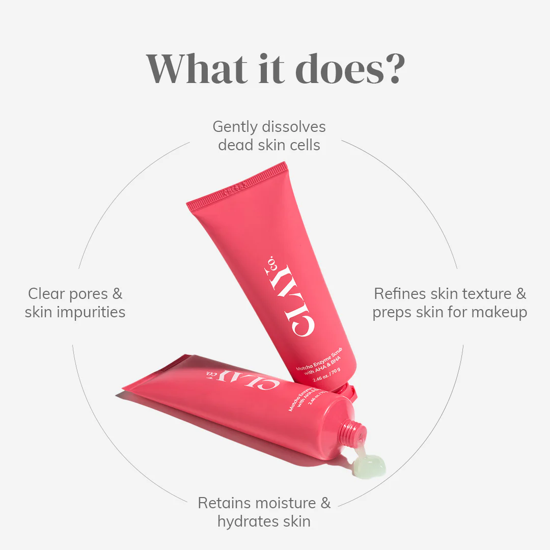 Matcha Enzyme Scrub with AHA & BHA | 70g - Image 4