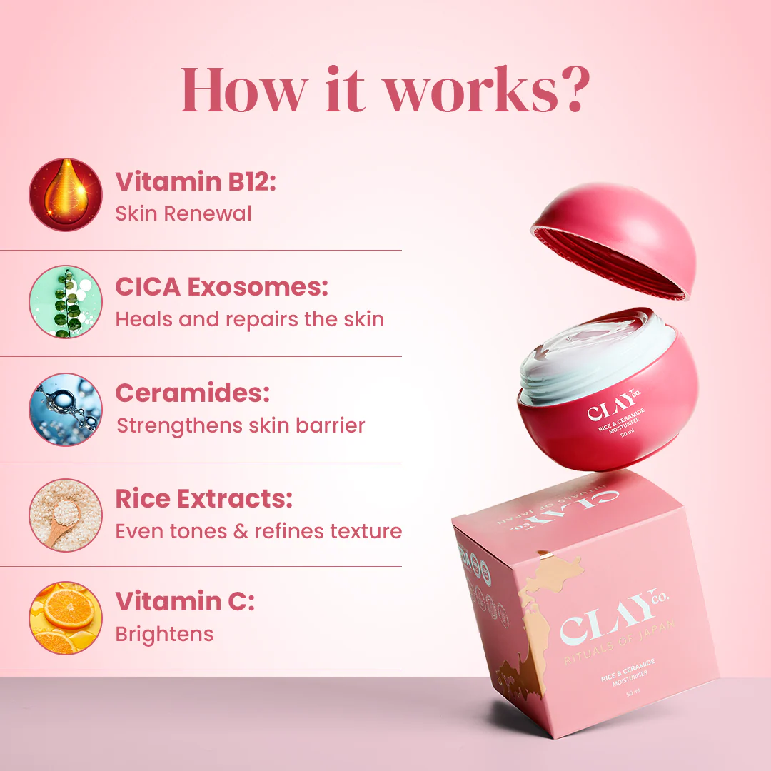 Hydrating Rice & Ceramide Moisturiser with Exosomes | 50ml - Image 3