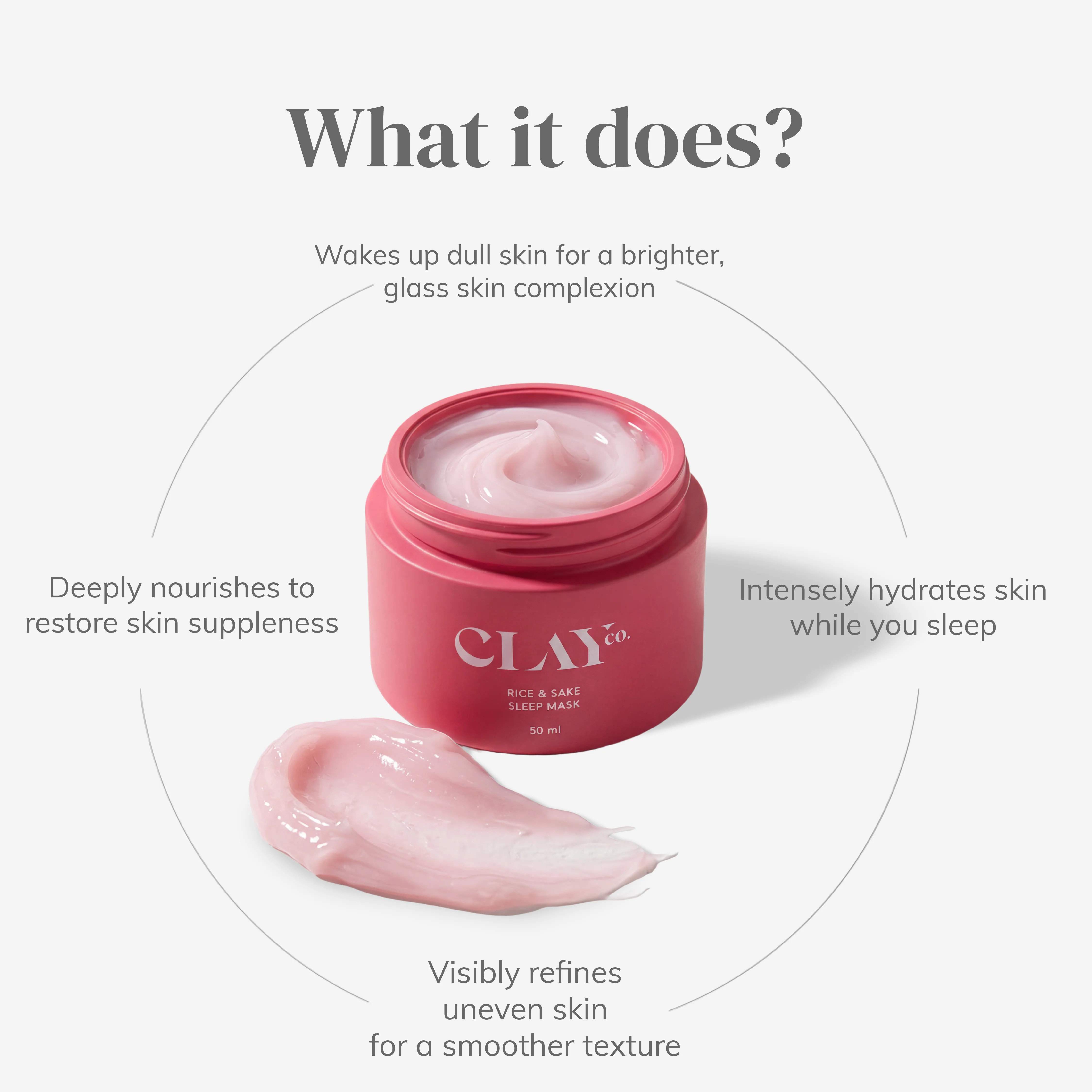 Brightening Rice & Sake Sleep Mask with Vitamin C | 50ml - Image 4