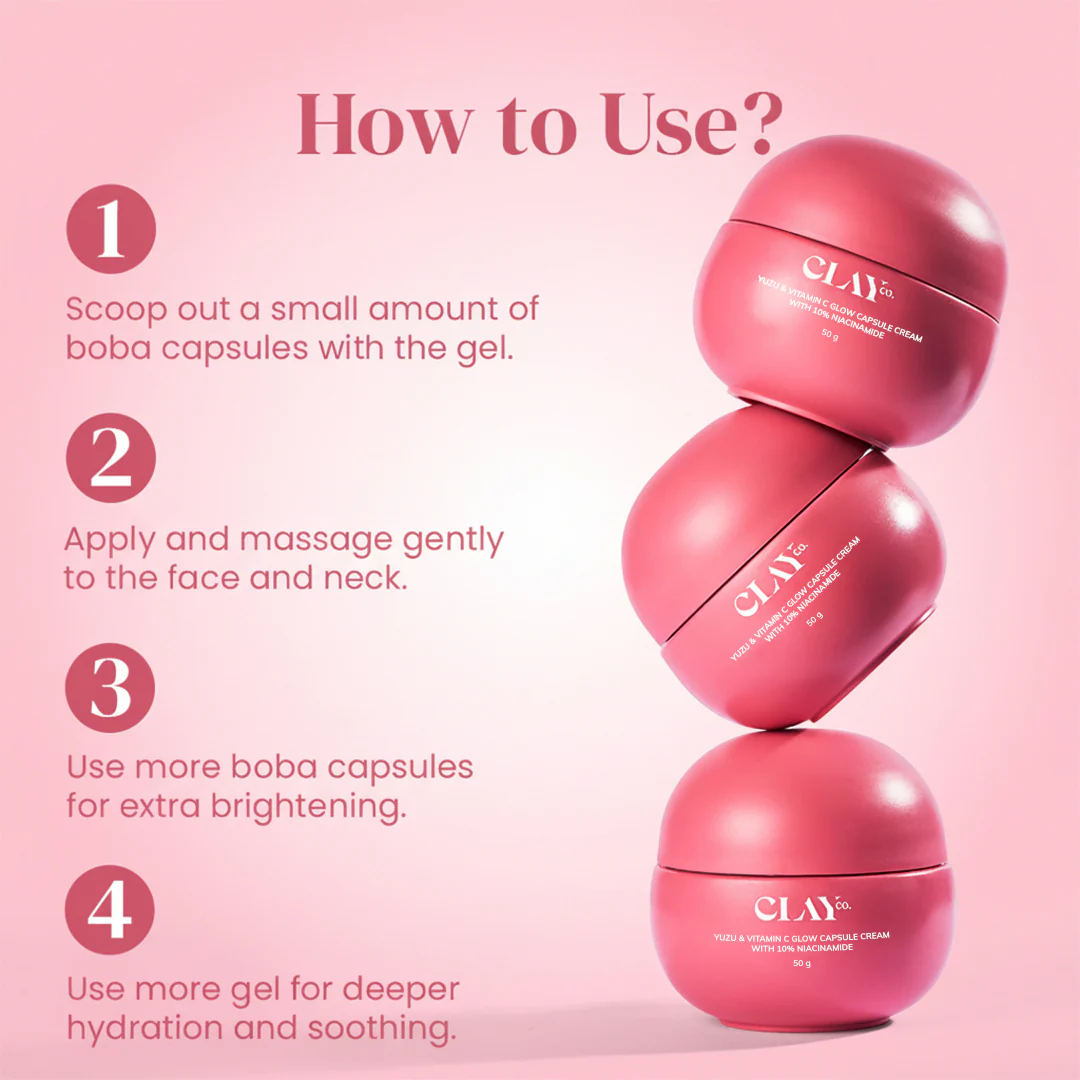 Yuzu & Vitamin C Glow Capsule Cream with 10% Niacinamide | 50g - Image 6