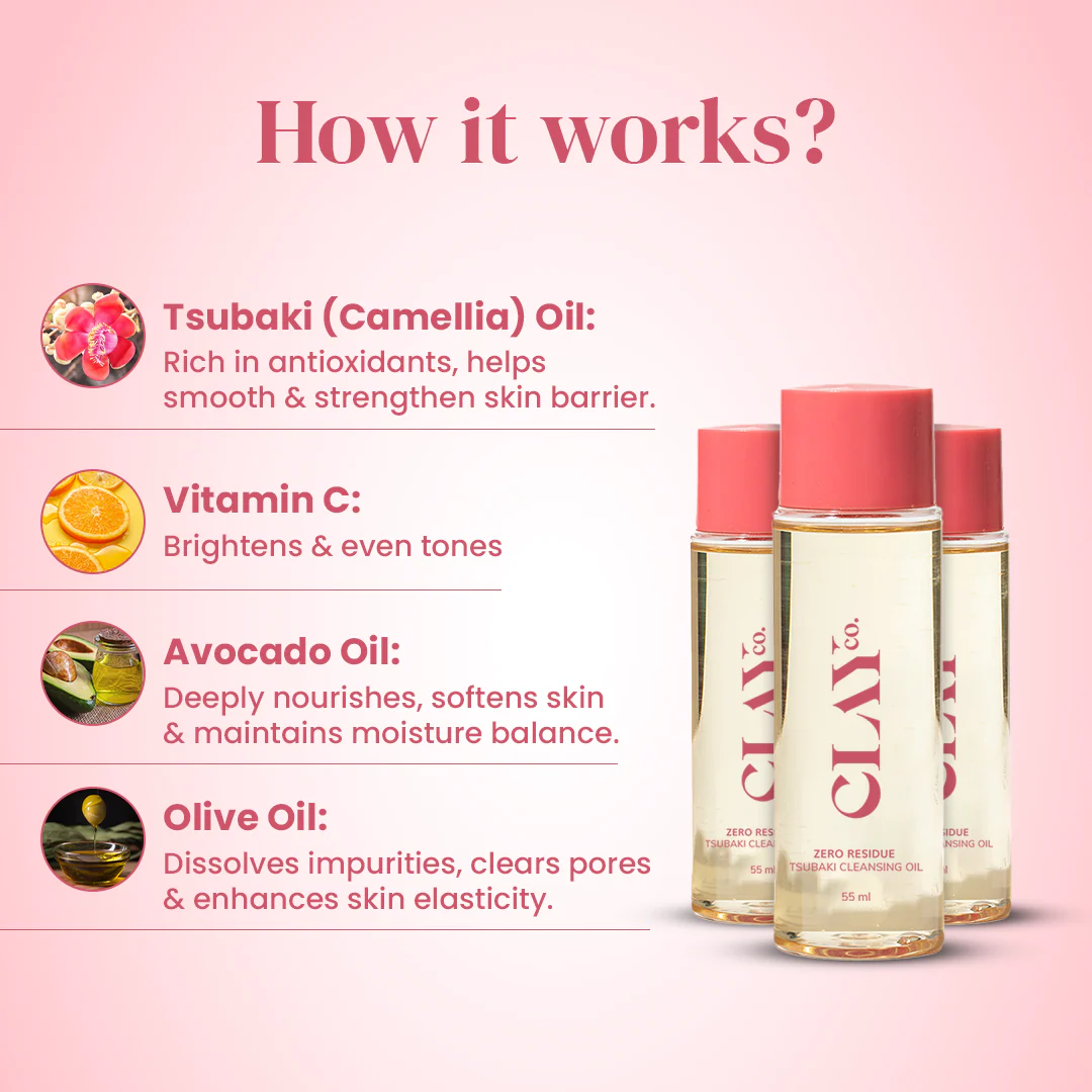 Zero-residue Tsubaki Cleansing Oil | 55ml - Image 3